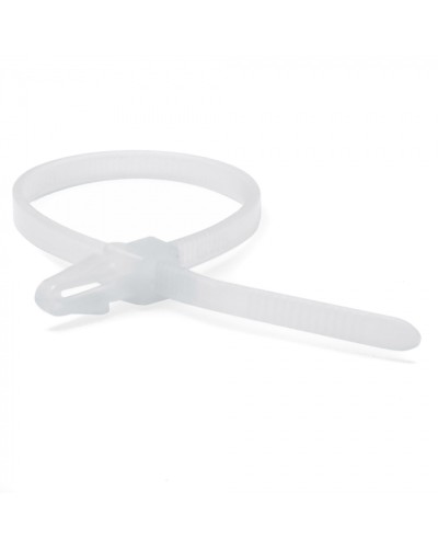 Хомут P6.6 с монтажным основанием под отверстие 4,5мм, белый 3,6x150 DKC 252155SR-M в Рубцовске Стяжки-хомуты Pintop.ru