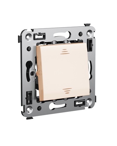 Инвертор одноклавишный в стену, Avanti, Ванильная дымка DKC 4405123 в Рубцовске Аксессуары для стоек и шкафов Pintop.ru