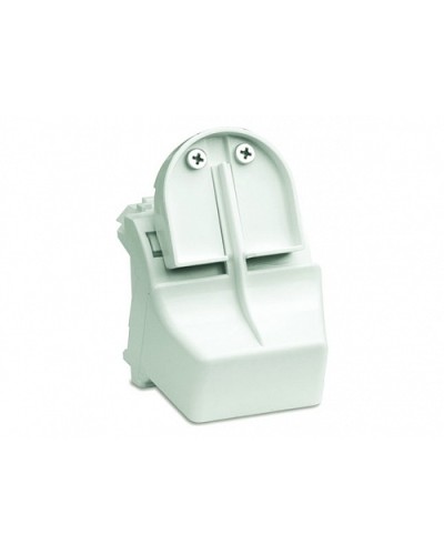 Адаптер для оптоволоконных разъемов 2хST, c системой пломбировки, белый, 2мод. DKC 76618B в Рубцовске Аксессуары для стоек и шкафов Pintop.ru