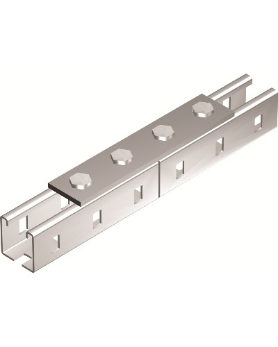 Пластина соединительная, длина 190 мм, 4отв., горячеоцинкованная DKC (BMD1012HDZ) в Рубцовске Аксессуары для лотков Pintop.ru