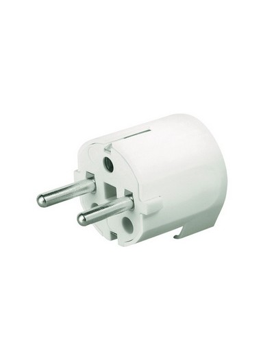 Вилка кабельная, бытовая с боковым вводом кабеля. Черная. IP20 16А 2P+E 230В DKC DIS13083N в Рубцовске Аксессуары для стоек и шкафов Pintop.ru