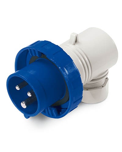 Вилка кабельная угловая IP67 16А 2P+E 230В DKC DIS2261633 в Рубцовске Аксессуары для стоек и шкафов Pintop.ru