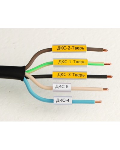 Маркировка для провода, гибкая, для трубочек. 4х10мм. Желтая DKC NUTFL10Y в Рубцовске Крепежные изделия Pintop.ru