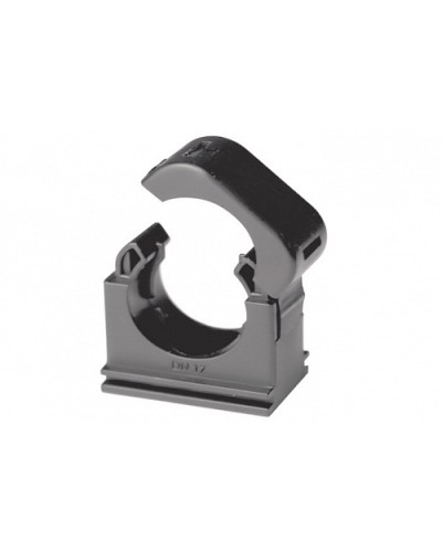 Держатель с крышкой DN 17 мм, полиамид, цвет чёрный (PASW17N) в Рубцовске Держатели, клипсы, скобы Pintop.ru