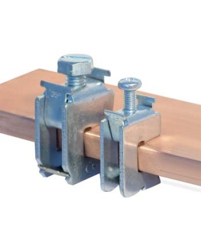 Шинная клемма для кабеля, сечение шины 5 мм, кабель 1,5-16 мм DKC R5BC0516 в Рубцовске Аксессуары для лотков Pintop.ru