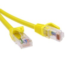Патч-корд неэкранированный CAT6 U/UTP 4х2, LSZH, желтый, 2м DKC RN6UU4520YL
