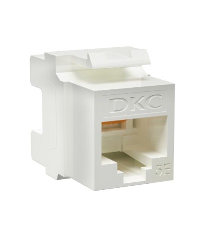 Модуль Keystone RJ45 CAT5E неэкранированный, 180 градусов, белый (форм-фактор A10) DKC RNK5EU180WH в Рубцовске Модули Keystone Pintop.ru