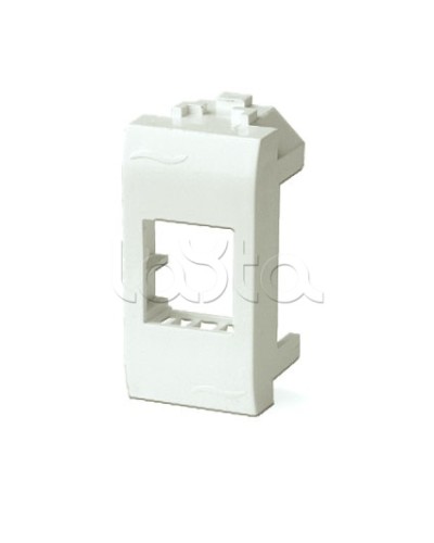 Адаптер для информационных разъемов Keystone, 1мод, белый ДКС 76607B в Рубцовске Распределительные коробки Pintop.ru