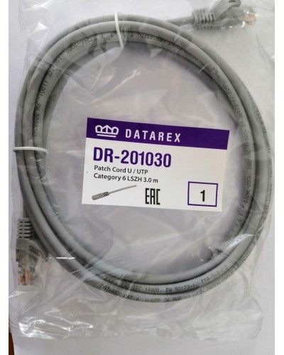 Шнур коммутационный категории 6 Datarex DR-201020 в Рубцовске Патчкорды (медные) Pintop.ru