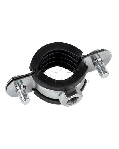 Хомут стальной 1 (32-37 мм), с уплотнителем EKF (hsu1100) в Рубцовске Стяжки-хомуты Pintop.ru