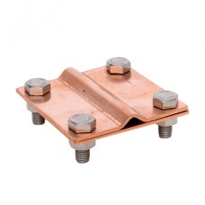 Зажим универсальный полоса 40 - прут 10 (пластина 70*70мм) Cu EKF PROxima (lp-55922-cu)