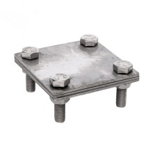 Зажим полоса 40 - полоса 40 (3 пластины 70x70мм) Ni EKF PROxima (lp-g3105-ni)