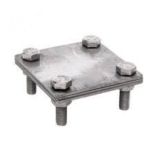 Зажим полоса 40 - полоса 40 (3 пластины 70x70мм) Ni EKF PROxima (lp-g3105-ni)