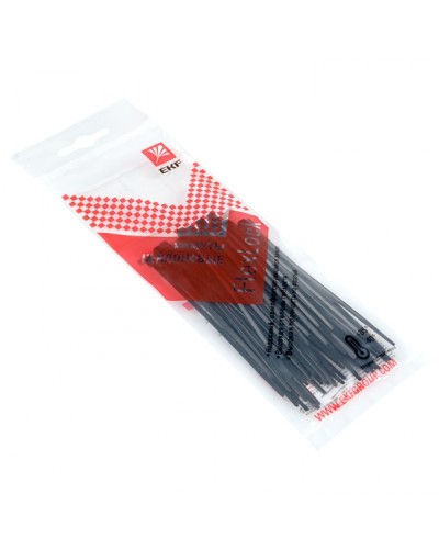 Хомут P6.6 стандартный (ч), 2.5x100 (50шт) FlexLock PROxima EKF (plc-fl-ctsb-2.5x100-r) в Рубцовске Стяжки-хомуты Pintop.ru