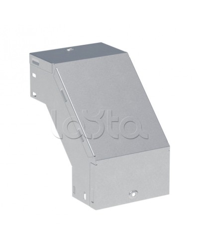 Угол 90 град. вертикальный внешний 80x400 мм INOX EKF (vo9080400-INOX) в Рубцовске Аксессуары для лотков Pintop.ru