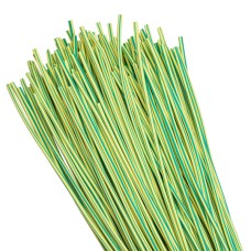 Термоусаживаемая трубка ТУТ нг 2/1 желто-зеленая в отрезках по 1м EKF PROxima (tut-2-yg-1m)