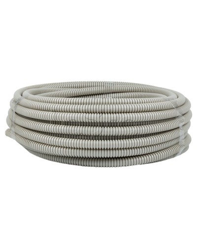 Труба гофр. ПВХ с протяжкой d16 мм (25 м) серая EKF-Plast (tg-z-16-25n) в Рубцовске Труба гофрированная Pintop.ru