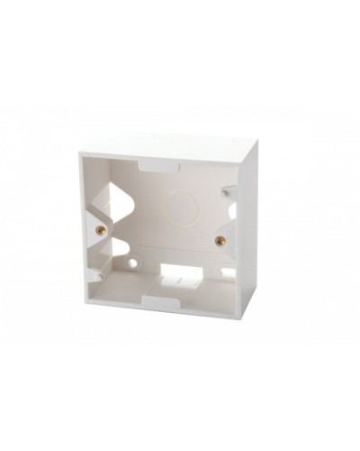 Настенная коробка для рамок серии 45, на 2 модуля 22,5х45,0 мм, белая EuroLan (12A-00-02WT) в Рубцовске Розетки компьютерные и телефонные Pintop.ru