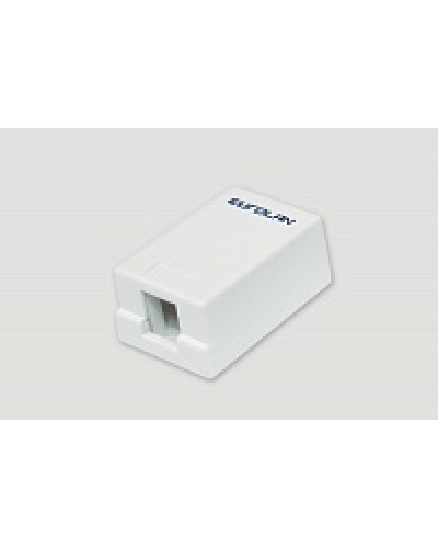 Коробка настенная EuroLan 12B-00-01WT в Рубцовске Розетки компьютерные и телефонные Pintop.ru