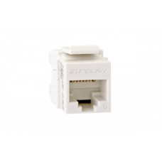 Вставка Keystone RJ45, кат. 6, неэкран. Eurolan (16B-U6-03WT)