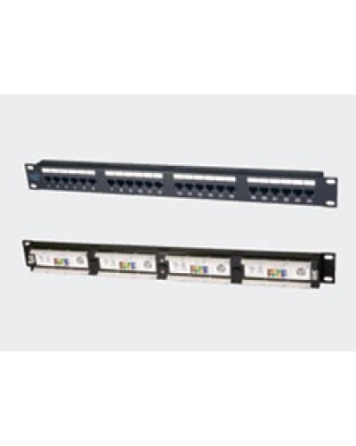 Патч-панель 19, 1U, 24xRJ45 категория 5е Eurolan (27B-U5-24BL) в Рубцовске Патч панель Pintop.ru