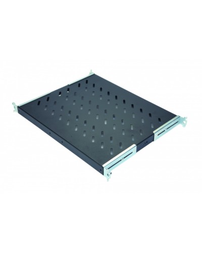 Полка стационарная 1U до 50 кг, 740 мм, черный антрацит Eurolan (60A-01-0A-09BL) в Рубцовске Полки для шкафов и стоек Pintop.ru