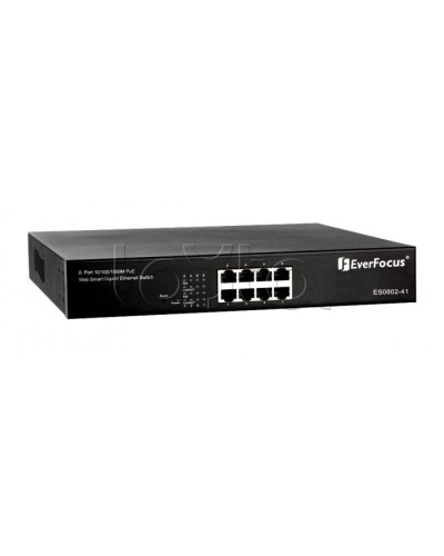 Коммутатор PoE 8-портовый EverFocus ES0802-41 в Рубцовске Коммутаторы Pintop.ru