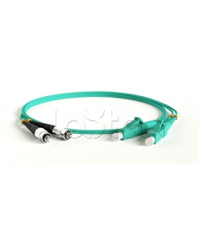 Патч-корд волоконно-оптический Hyperline FC-D2-503-LC/PR-LC/PR-H-10M-LSZH-AQ в Рубцовске Патч-корды оптические Pintop.ru
