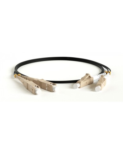 Патч-корд волоконно-оптический Hyperline FC-D2-50-LC/PR-SC/PR-H-15M-LSZH-BK в Рубцовске Патч-корды оптические Pintop.ru