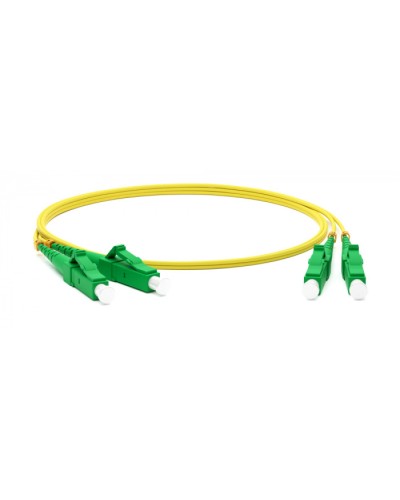 Патч-корд волоконно-оптический одномодовый SM 9/125 (OS2), LC/APC-LC/APC, duplex, LSZH, 5 м Hyperline FC-D2-9-LC/AR-LC/AR-H-5M-LSZH-YL в Рубцовске Патч-корды оптические Pintop.ru