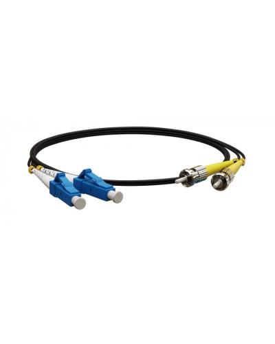 Патч-корд волоконно-оптический Hyperline FC-D2-9-LC/UR-ST/UR-H-3M-LSZH-BK в Рубцовске Патч-корды оптические Pintop.ru