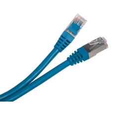 Патч-корд RJ45-RJ45, 4 пары, STP, кат.5е, LSZH (1м) Hyperline PC-LPM-STP-RJ45-RJ45-C5e-1M-LSZH-BL