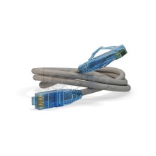 Патч-корд RJ45-RJ45, 4 пары, UTP, кат.6, LSZH (0,5м) Hyperline PC-LPM-UTP-RJ45-RJ45-C6-0.5M-LSZH-GY