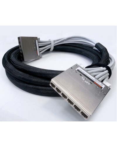 Сборка кабельная претерминированная Hyperline PPTR-CT-CSS/C6S-D-CSS/C6S-LSZH-8M-GY в Рубцовске Аксессуары для стоек и шкафов Pintop.ru