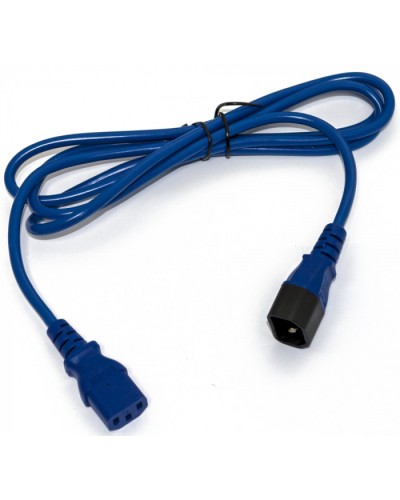 Кабель питания монитор-компьютер Hyperline PWC-IEC13-IEC14-1.0-BL в Рубцовске Патч-корды и пигтейлы Pintop.ru