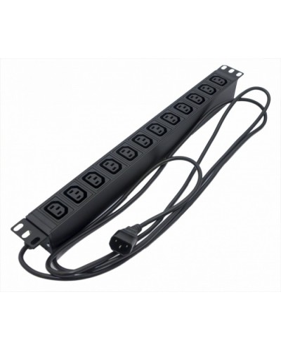 Блок розеток Hyperline SHE19-12IEC-2.5IEC в Рубцовске Блоки розеток Pintop.ru