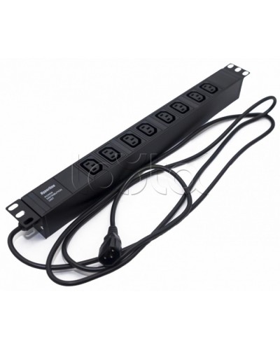 Блок розеток Hyperline SHE19-8IEC-2.5IEC в Рубцовске Блоки розеток Pintop.ru