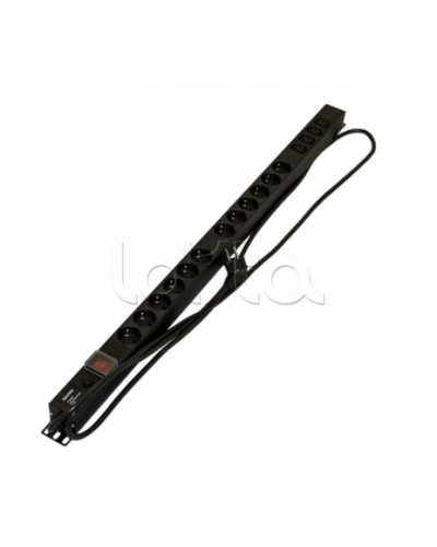 Блок розеток Hyperline SHE-12SH-4IEC-SF-2.5EU в Рубцовске Блоки розеток Pintop.ru