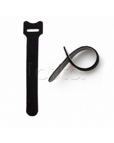 Хомут для кабеля, липучка с мягкой застежкой Hyperline WASN-125-BK-10 в Рубцовске Стяжки-хомуты Pintop.ru