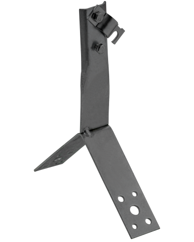 Держатель проводника круглого 6-10мм винтовой для конька h=100мм оцинкованная сталь TD IEK (ZDP80-13-4-16-100) в Рубцовске Крепеж Pintop.ru