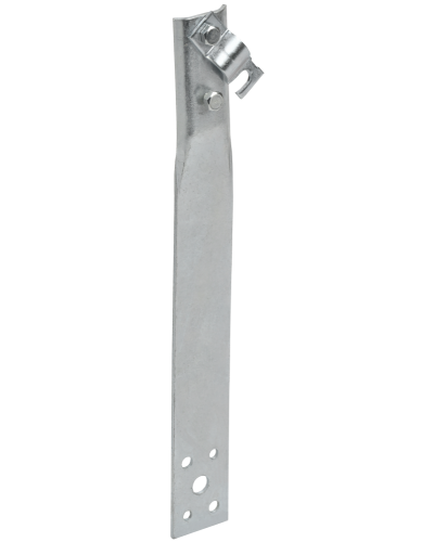 Держатель проводника круглого 6-10мм винтовой прямой h=60мм оцинкованная сталь IEK (ZDP86-11-1-16-60) в Рубцовске Крепеж Pintop.ru