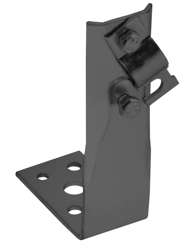 Держатель проводника круглого 6-10мм винтовой угловой h=80мм оцинкованная сталь TD IEK (ZDP87-13-1-16-80) в Рубцовске Крепеж Pintop.ru