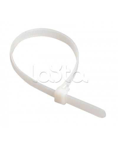 Стяжка 150x2,5 мм нейлоновая, белая IEK (UHH31-D025-150-100) в Рубцовске Стяжки-хомуты Pintop.ru