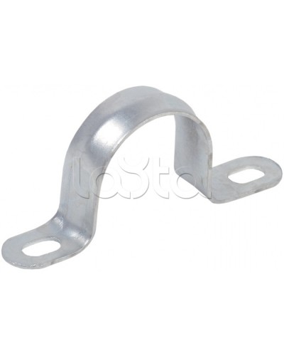 Скоба двухлапковая d31-32 IEK CMAT11-31-100 в Рубцовске Держатели, клипсы, скобы Pintop.ru