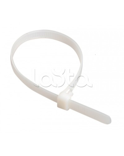 Стяжка 300x3,6 мм нейлоновая, белая IEK UHH31-D036-300-100 в Рубцовске Стяжки-хомуты Pintop.ru