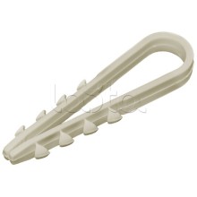 Дюбель-хомут 5-8 мм нейлон белый (100шт) IEK UHH35-5-8-100