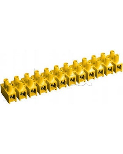 Зажим винтовой ЗВИ-5 н/г 1,5-4мм2 (12пар) желтый IEK UZV7-005-04 в Рубцовске Клеммные колодки Pintop.ru