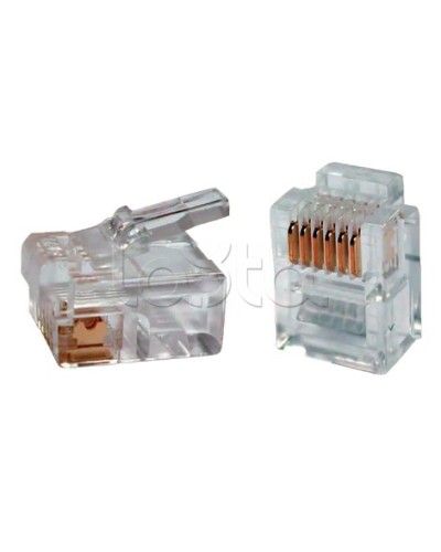 Разъём RJ12 UTP для кабеля кат.3 6P4C ITK CS3-2C3U в Рубцовске Коннекторы Pintop.ru