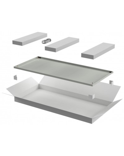 ITK LINEA N Дверь металлическая 600мм шкафа 24U сер. (LN35-24U6X-DM) в Рубцовске Аксессуары для стоек и шкафов Pintop.ru