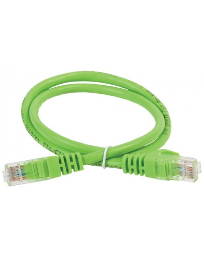 ITK Коммутационный шнур (патч-корд), кат.5Е UTP, 3м, зеленый (PC02-C5EU-3M) в Рубцовске Патч-корды и пигтейлы Pintop.ru